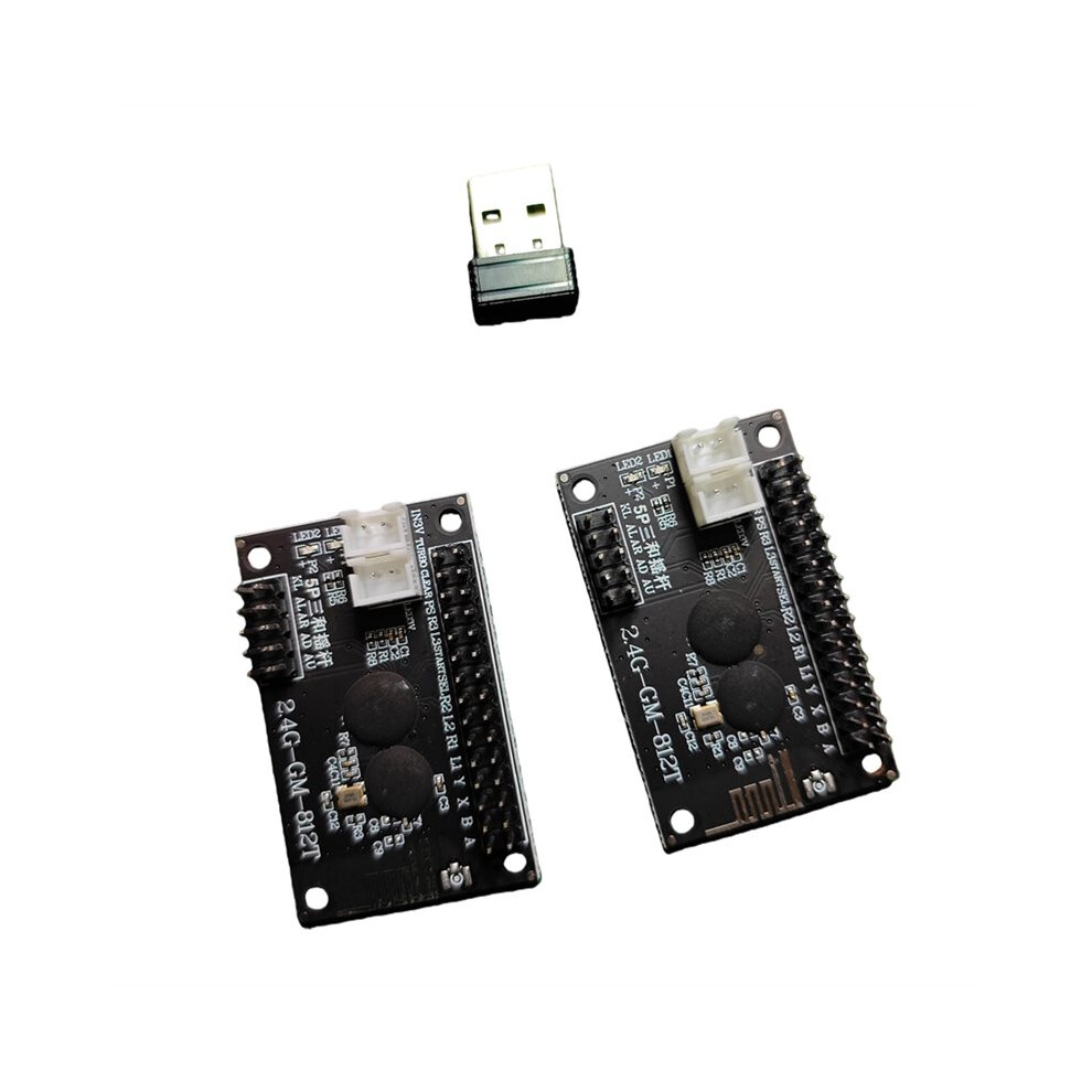 2.4G Wireless 2 Players For Arcade Usb Arcade Zero Delay Joystick Encoder Pcb Board For Diy Arcade Game Console Parts. 4713918097210