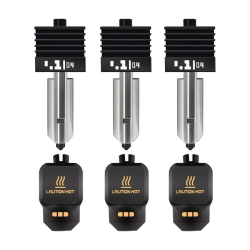 3PCS 0.4mm Nozzle Hot End for  P2S/X2D/H2D/H2S/H2C A1/A1  Hotend 3D Printer Parts Replacement Nozzle