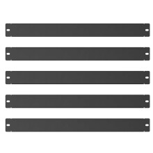 5-Pack 1U Panelen met Ventilatieopeningen, Rackmontage Paneelafstandhouders voor Serverrackbehuizingen of Netwerkkasten