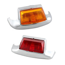 Amber Front Light Red Rear Tip Light for Road King Electra Glide Ultra Classic Softail Touring FLHR