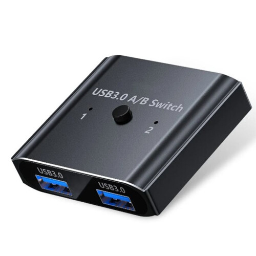 USB 3.0 ,2-in-1 Out,Bi-Directional USB KVM Switcher,Share Printer/Scanner,5Gbps High-Speed,for Win for  Linux