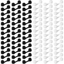 100Pcs Nose Plug Filter Disposable Nose Dust Filters Sponge Noses Filter for Sprays Tanning Noses Protect(Black+White)