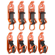 8Pcs Shovel Mount for Roof Rack, Metal Rubber Clamp Mounting Brackets, Durable Axe Holder Clamp Mount Kit