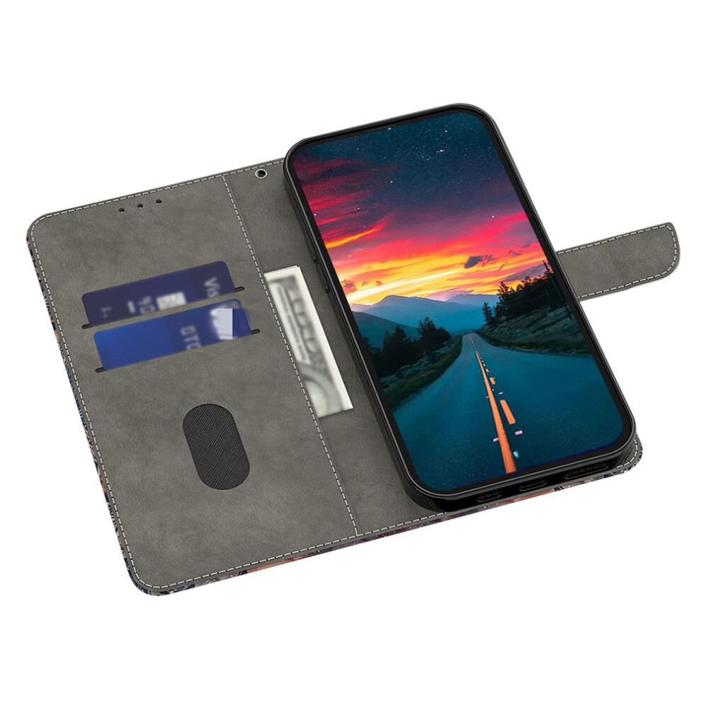 ( Lotus) For Xiaomi Redmi A5 4G (171.7Mm) / Poco C71 4G Case Magnetic Clasp 3D Pattern Leather Wallet Phone Cover Purple 6914296862096