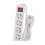 EU Plug 4 Multiple Sockets Extension Socket Adapter Power Converter 5 Meter Extension Cord 1