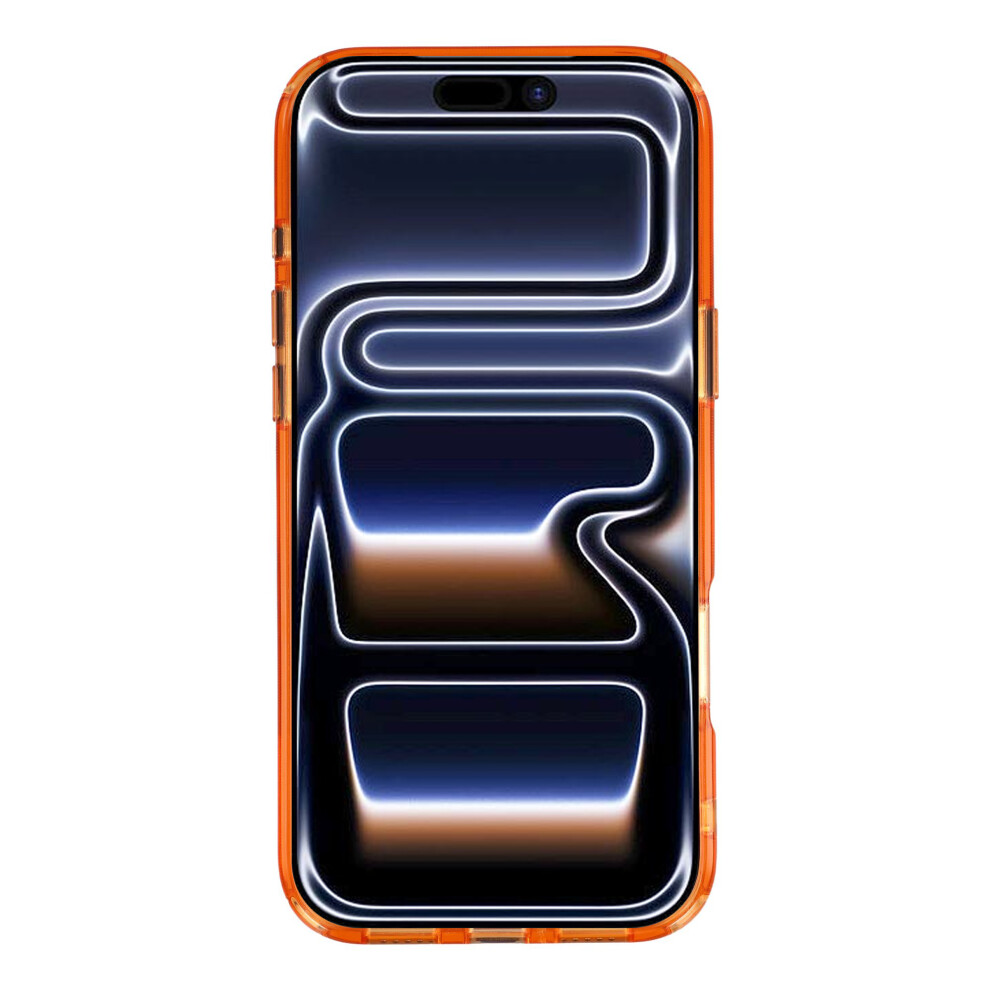 (Transparent ) Jaucase For Iphone 17 Pro Max Case Rotating Kickstand Tpu + Pc Shockproof Phone Cover Orange 6914297196046