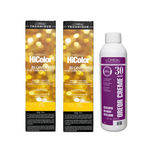 L'Oréal Excellence HiColor Honey Blonde H16 x2 + Developer