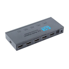 Compatibile 4K@30Hz 4 Ingressi 1 Uscita con Telecomando per Laptop, PC, per PS5, Monitor, per e TV.