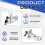 Universal Vending Machine Lock Set with T-Handle and 3 Keys, Zinc Alloy Replacement for Various Machines 2
