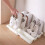 Space-Saving Stackable Shoe Rack Organizer Large Shoe Shelf Cabinet Trendy Dorm Storage Box Rental Essential 2