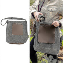 Mini trousse de voyage en silicone rouge avec fermeture éclair pour stylos, accessoires de maquillage et cosmétiques.