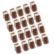 Organizzatore automatico antipolvere a 4 scomparti per pennelli da trucco, colore rosso.