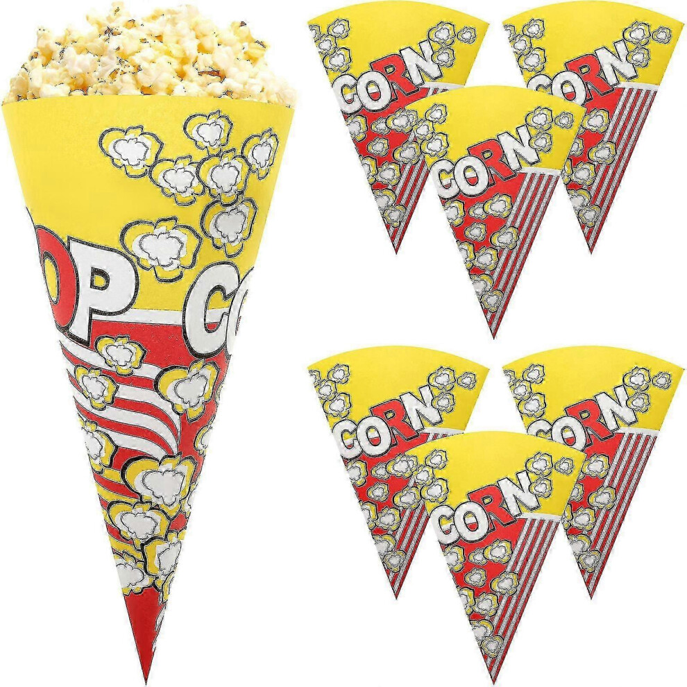 16*16Cmdisposable Cone Popcorn Bags For Candy & Snacks 3676335214367