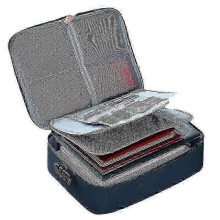 AURA Oxford Cloth Multi-Function Document Organizer: Passport & File Storage Bag