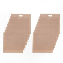 Confezione da 12 sacchetti antiaderenti riutilizzabili per tostare pane, panini e pasticcini, 43 x 2,5 cm.