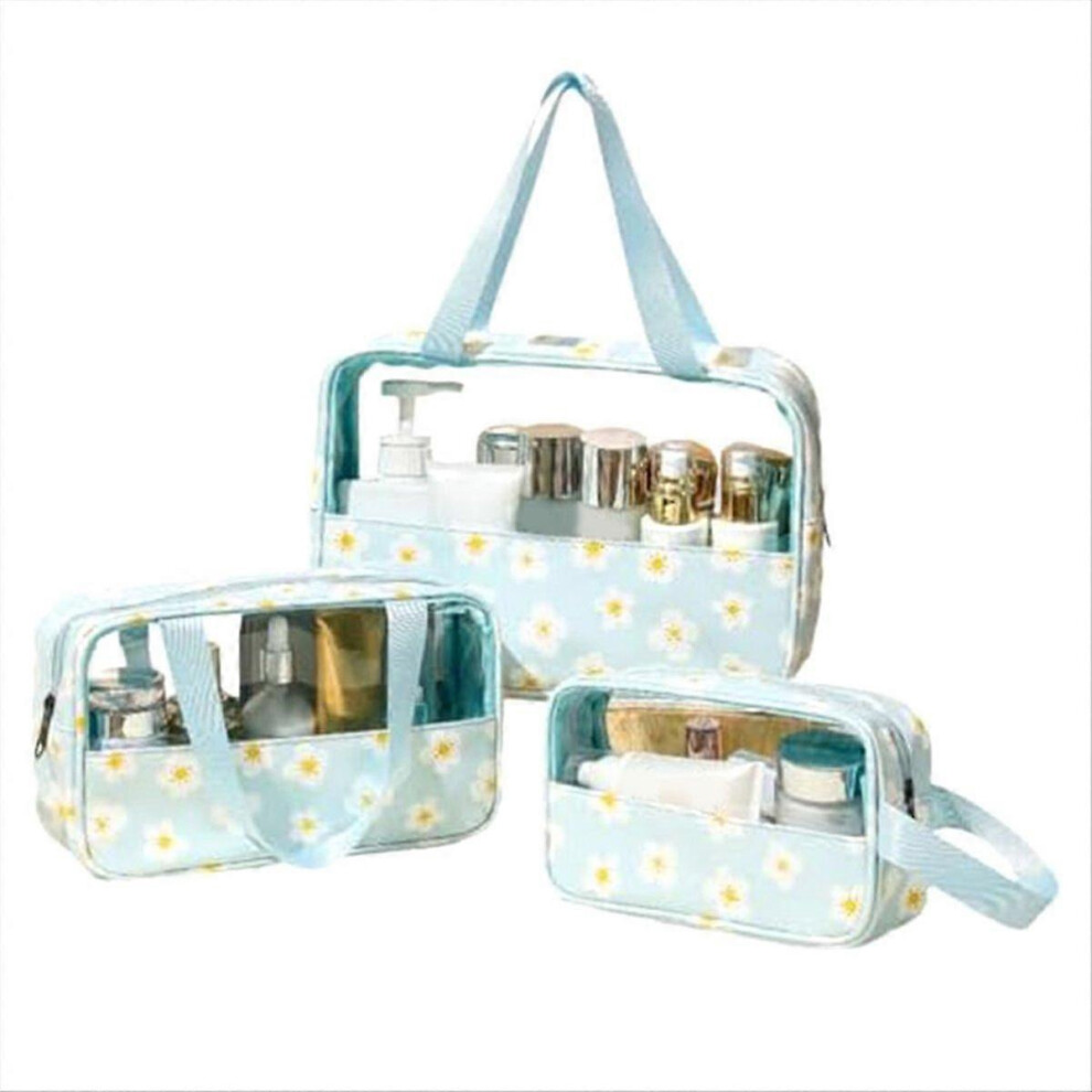 Travel Toiletry Bag Set, 3 Pcs Clear Toiletry Bags