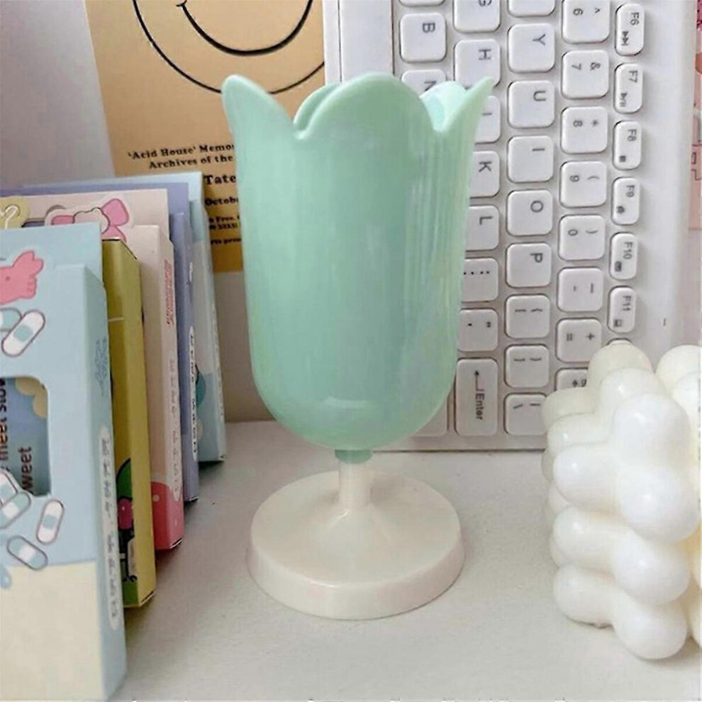 Tulip Flower Pen Holder, Makeup Brush Storage Bucket, Mother's Day Gift Pen Decorations