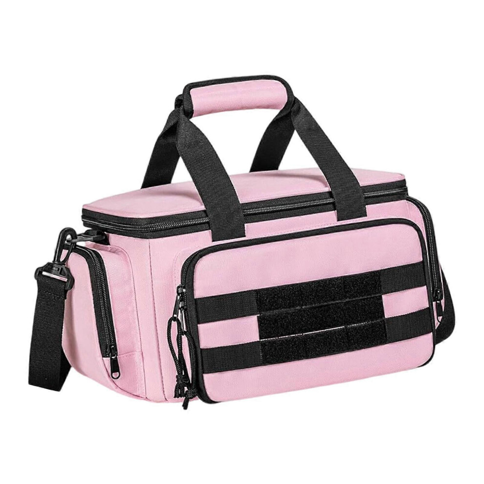 Women's Pink Tool Tote Bag, 13 Inch, Multi-Pocket Design, Adjustable Strap, Wide Mouth 7893383203808