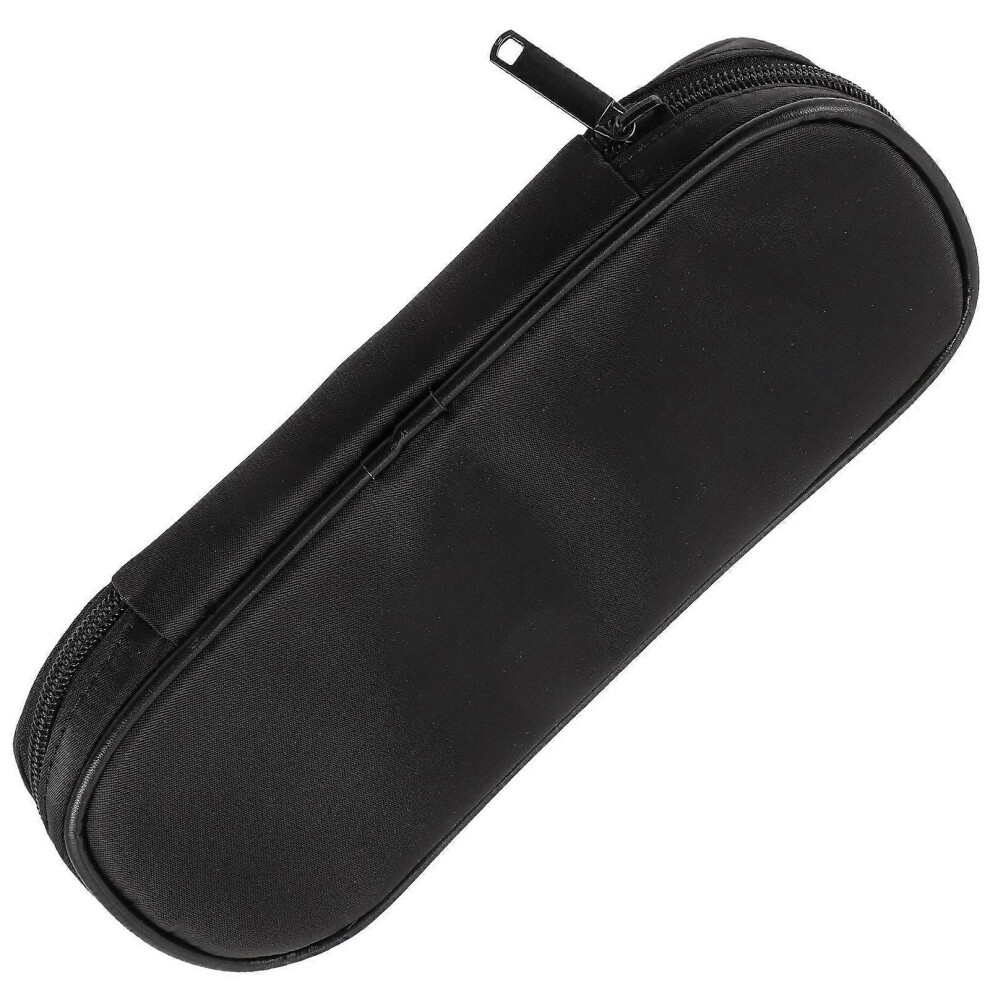 Black Zippered Makeup Brush Bag Organizer for Storage Use