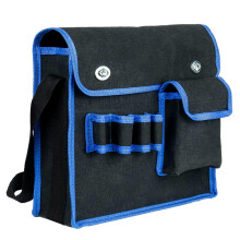 Robuste Werkzeugtasche aus Canvas, große Organizertasche mit mehreren Fächern für Elektriker und Bauarbeiter