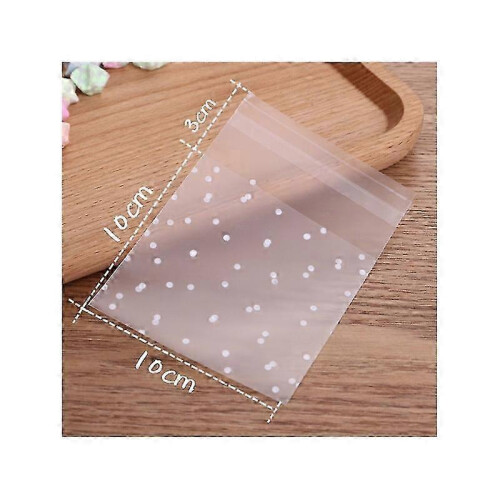2026 Clear Self-Adhesive Cookie Bags Decorative Bakery Wrappers 100-Pack