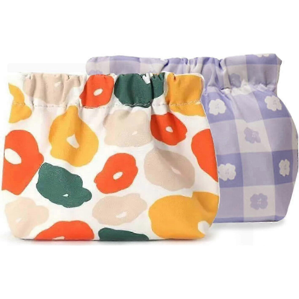 Compact Women's Travel Toiletry Pouch with Zip Closure & Makeup Storage