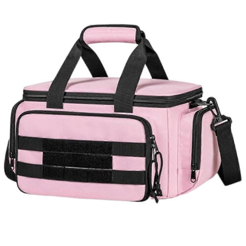 Pink Nylon Women's Tool Bag - Multi-Functional Organizer with Anti-Skid Bottom