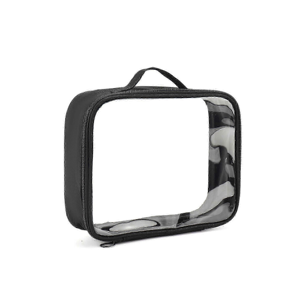 Clear Transparent Makeup Bag, Zippered Travel Organizer for Cosmetics Storage