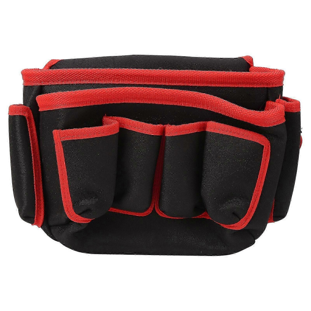 Multipurpose Tool Waist Pack Outdoor Multipocket Utility Pouch Organizer (Red Edge) 7408760157935
