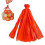 100 Red 30cm Reusable Mesh Nylon Netting Bags with Loop Closures, 100-Pack 1