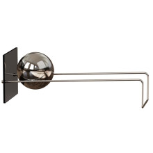 Skandinavischer Kugelbuchhalter - Eleganter Schreibtisch-Organizer im Mid-Century-Stil, Silber