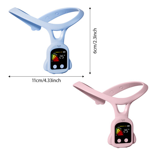 LED Display Pose Corrector For Spine Alignment And Sitting Position Improvement Pink 2