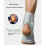 Breathable Adjustable Ankle Brace with Support Straps For Various Activities Gray L 9