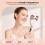 EMS RF Facial Device with Red Blue Light and 8 Roller Massage (White) 3