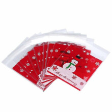 Sacchetti regalo natalizi per caramelle e biscotti, 200 pezzi