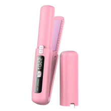 Cordless Hair Straightener and Curler 2 in 1, USB Rechargeable with 4500mAh Battery, 10s Fast Heating,