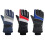 Men's Ski Gloves Adjustable Wrist Strap Waterproof Windproof Black background gre 5