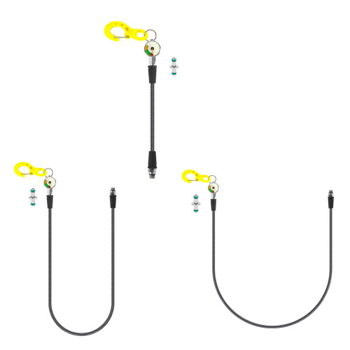 Compacts Light weight Pressures Gauges Quickly Connect Hook for Efficient Diving 65cm 2