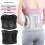 Comfortable fit Waist Support Featuring Double Structure Breathable Back Brace Gray L 3