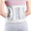 Comfortable fit Waist Support Featuring Double Structure Breathable Back Brace Gray L 9
