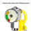 Compacts Light weight Pressures Gauges Quickly Connect Hook for Efficient Diving 65cm 10