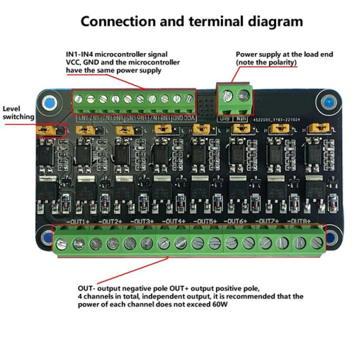 8 Channel MOSFET Microcontroller PLC Amplification Field-Effect Drive Tube Optocoupler Isolation PWM Control  A 1