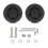 2PCS Practical Plastic Luggage Wheels Universal Replacement Quiet Rolling 60 silver 4