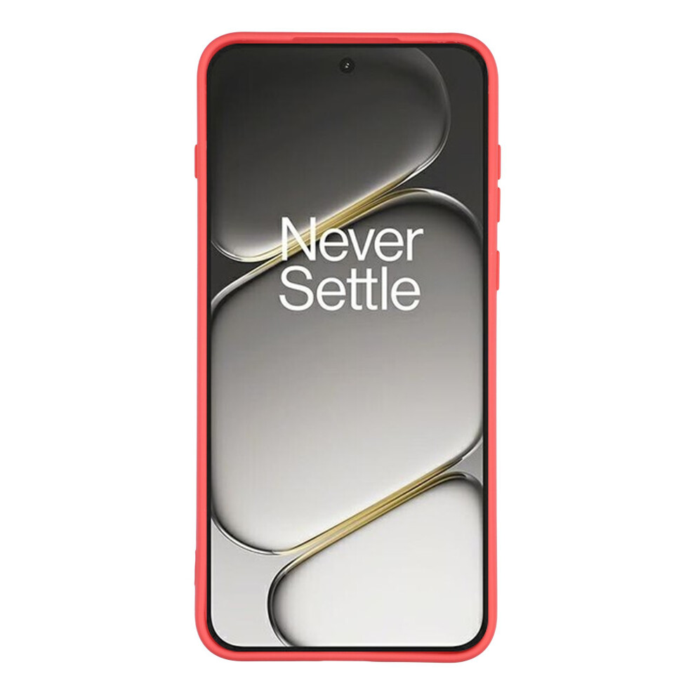 (Hawthorn ) For Oneplus 15R 5G / Ace 6T 5G / Ace 6 5G Case Precise Cutouts Straight Edge Tpu Shockproof Phone Cover Red 6914299992967