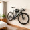 Strong Aluminum Cycle Wall Rack Includes Headpiece Tool Storage Easy Installation 7