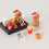 1/12 Christmas Kitchen Accessories Realistic Food Figure With Storage Container 7