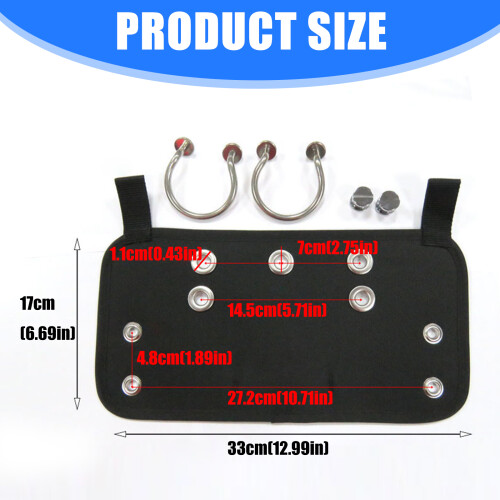 Nylon Hanging Board Tech Diving Plate Replacement Scubas Diving Sidemount Plate 2