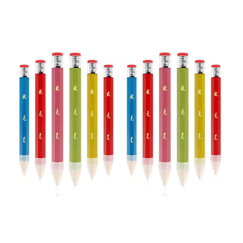12 Peças Lápis Jumbo de Madeira para Adereço, Lápis  Engraçado Lápis Gigante Enorme Lápis de 14 Polegadas para Casa e Material Escolar