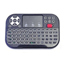 Wireless Keyboard with Scroll Wheel Touchpad 7 Color Backlit BT 2.4G Dual Mode Air Mouse Remote for PC TV Box