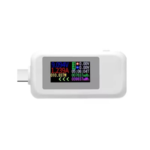 Tester di Corrente USB Type-C 4-30V per Cavi, Laptop e Telefoni.